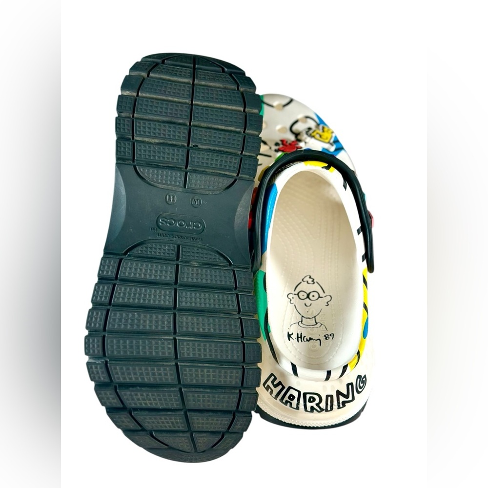 Rare Keith Haring X Crocs Mega Crush Log Limited Edition UNISEX - Picture 12 of 16